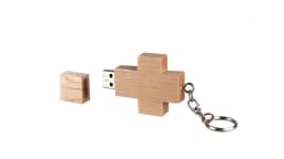 customized wooden cross shape usb flash drive