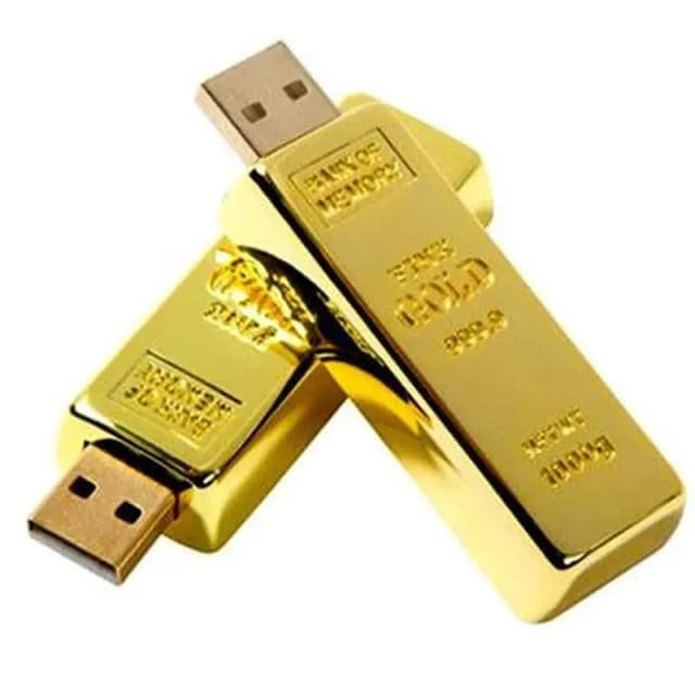 a gold bar usb flash drive