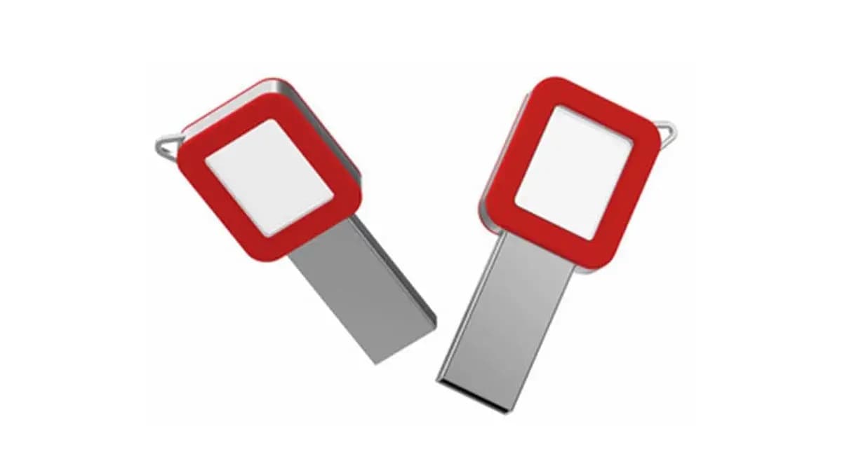 key shape acrylic pen drive