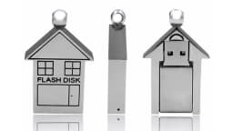 a metal house pendrive