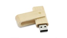 Customized Wooden Rotate USB Flash Drive