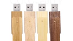 Customized Wooden Rotate USB Flash Drive