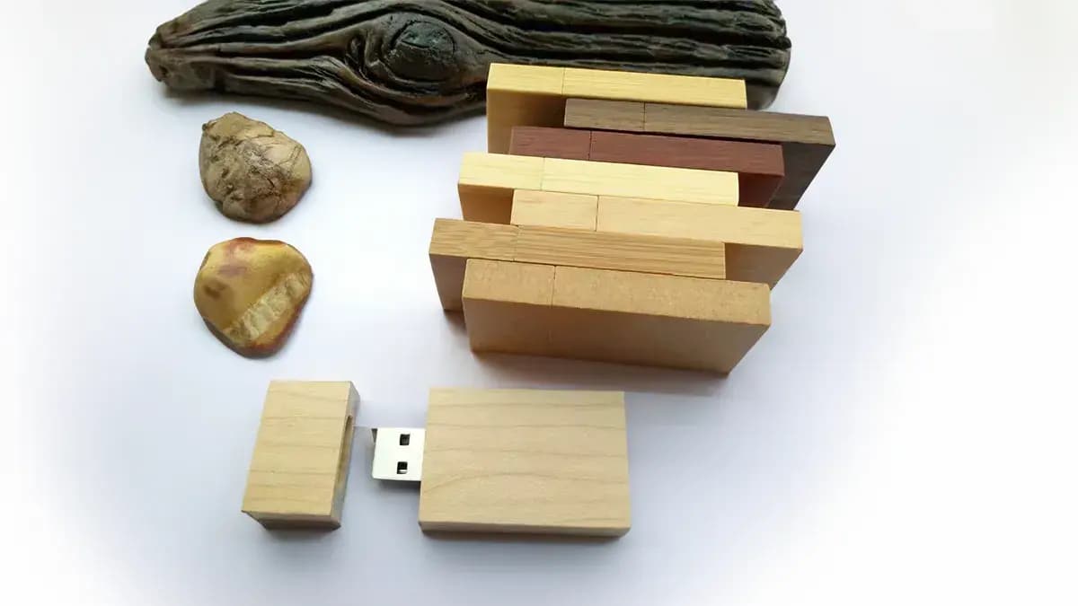 Customized Wood Square Shape USB Flash Drives